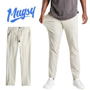 Mugsy Jeans, Men’s Teddys Slim Chino Dress Pants, Light Khaki, Tan